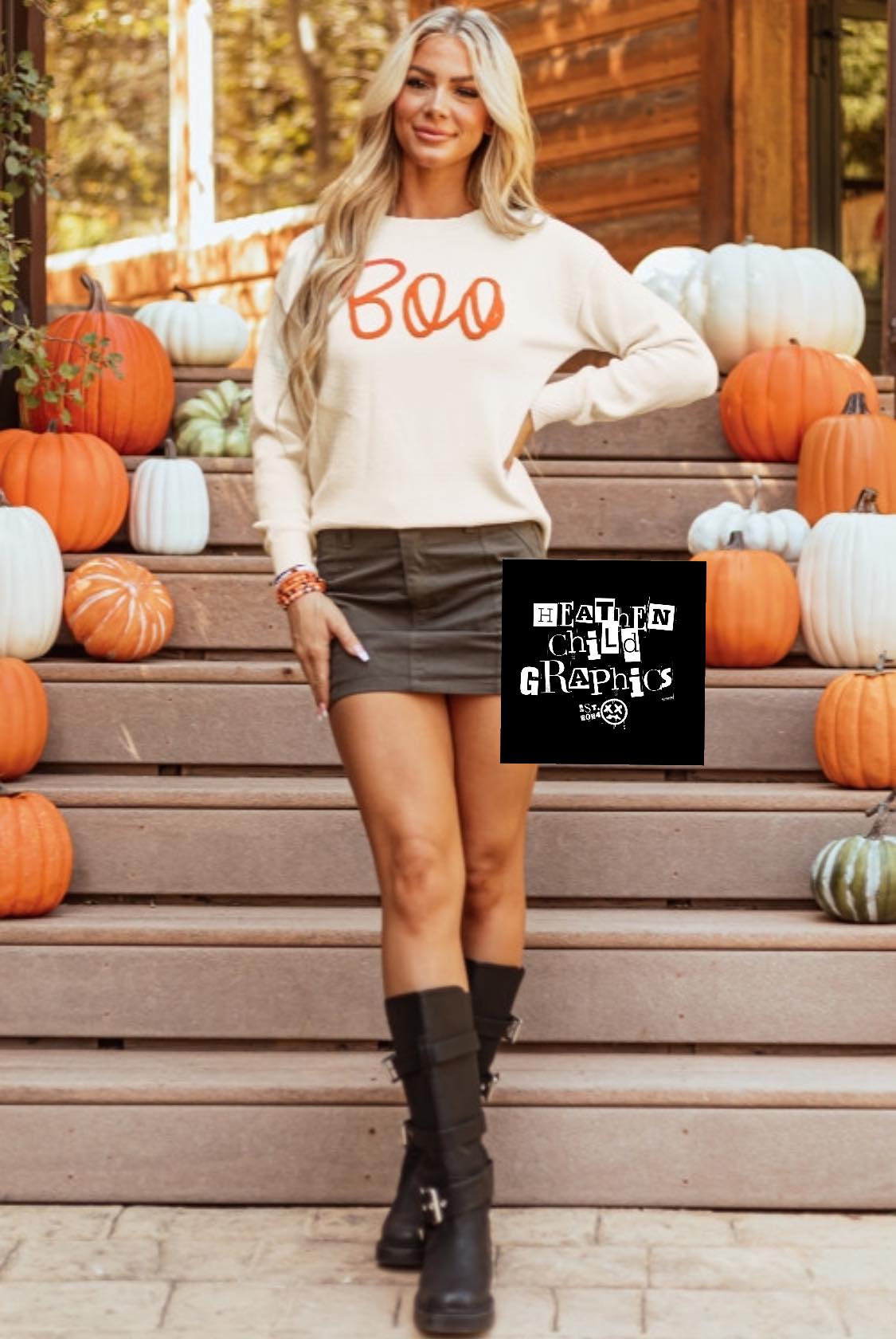 KNIT BOO SWEATER