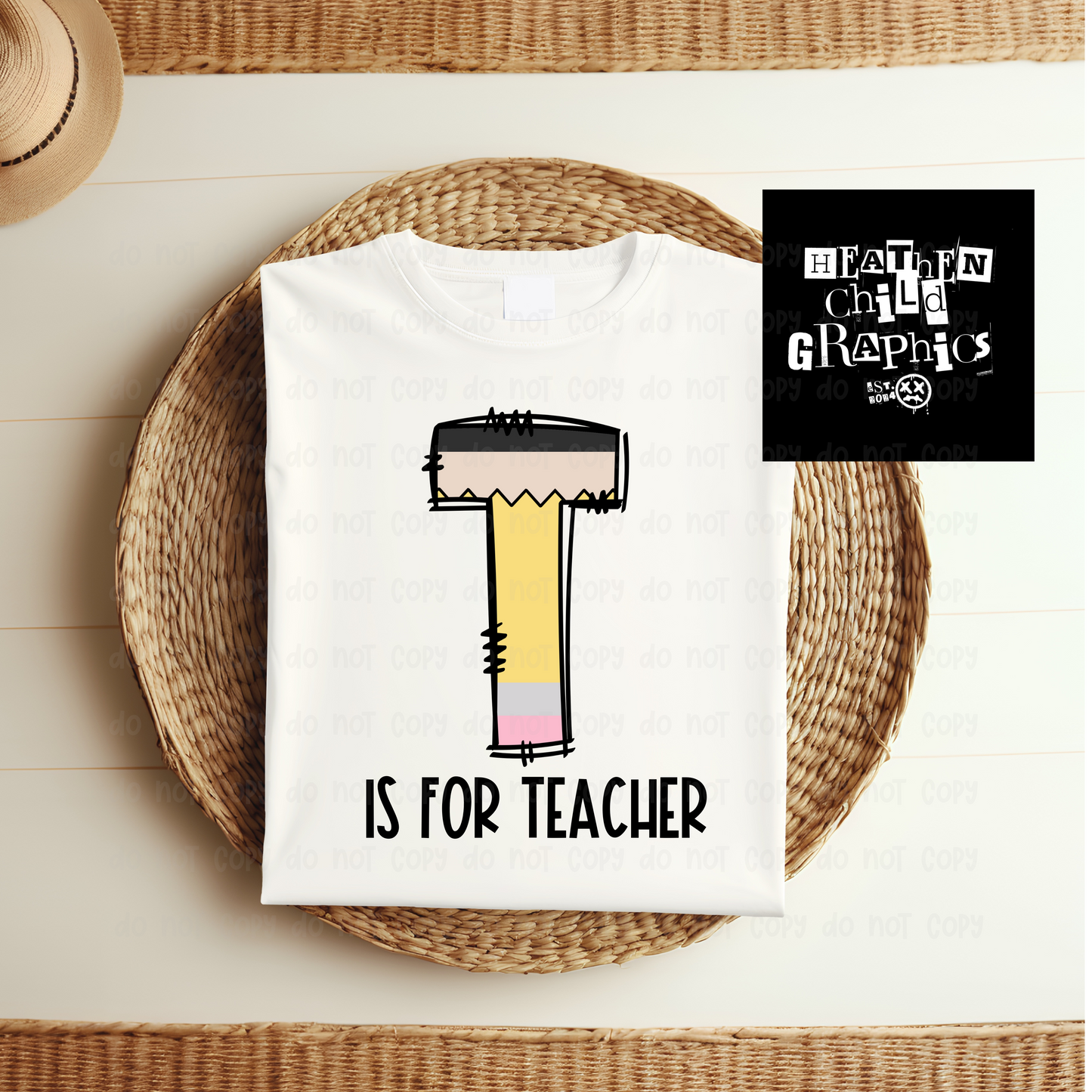 T IS FOR TEACHER: GRAPHICS TEE