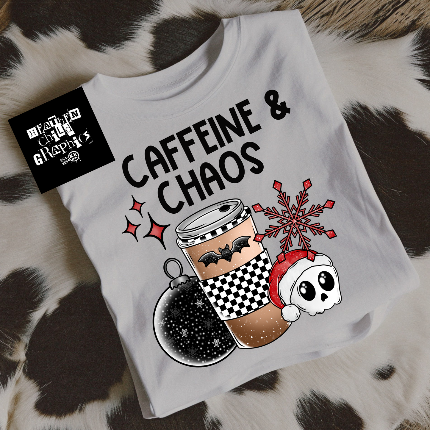 Caffeine and Chaos 007 Graphic Tee